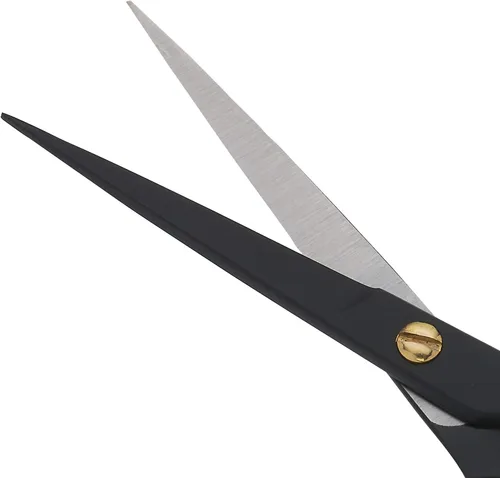 Vista 4 de SURGICAL ONLINE Tijeras profesionales de corte de pelo negro y dorado, tijeras de peluquería ligeras ultra afiladas para salones y uso doméstico