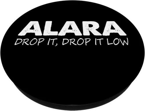 Vista 2 de Alara cae, cae bajo, Funny radiología Tech terminología popsocket agarre y soporte para teléfonos y tabletas, Negro