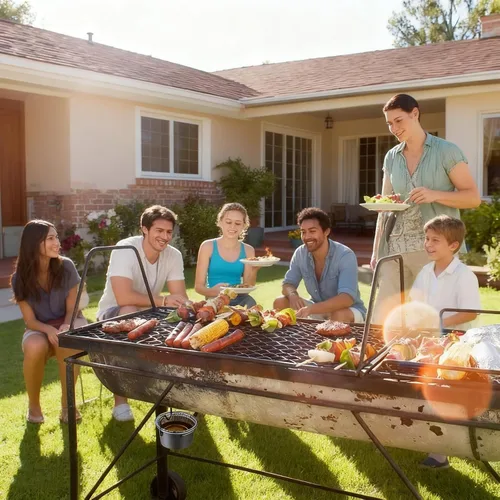 Vista 6 de Bandeja de grasa para parrilla con clip para Char-Broil y Kenmore Bandeja de grasa para parrilla al aire libre, recolector de grasa para parrillas
