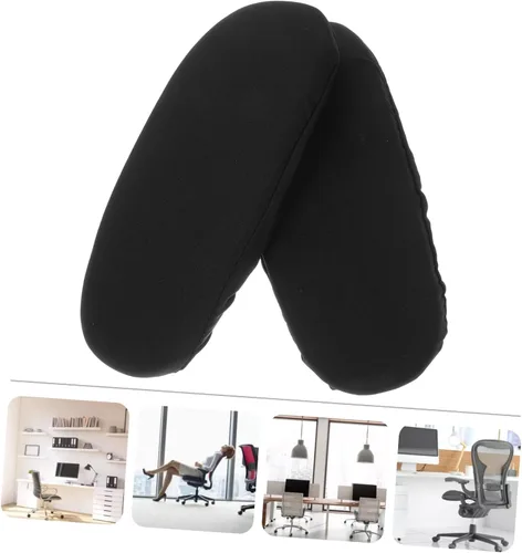 Vista 2 de FOMIYES 1 par de fundas de brazo para silla de oficina, funda de repuesto para silla de oficina, fundas de brazo para sillas de escritorio, funda