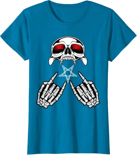 Vista 55 de Camisas de metal pesado con diseño de abanico de metal Negro