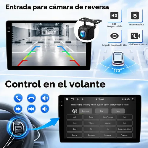 Vista 12 de [4+128G] Android 15 Radio de coche estéreo para Chevrolet Chevy Malibu 2009-2014 con CarPlay Android Auto, unidad de pantalla táctil de 9 pulgadas