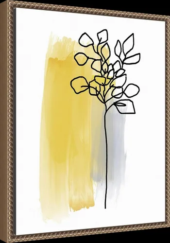 Vista 2 de Amanti Art Framed Canvas Wall Art 20x16 Botanique en Gris 3 by Bronwyn Baker, Framed Wall Art Canvas, Abstract Artwork, Traditional Decor, Small