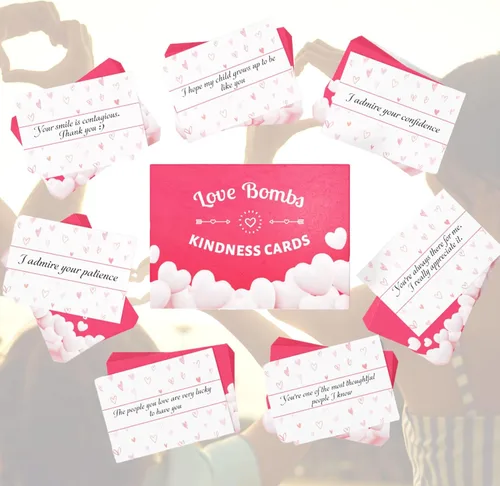 Vista 9 de Better Me Love Bombs - Tarjetas de bondad – 111 tarjetas de agradecimiento y agradecimiento, notas de amor para él y ella, regalos simplemente
