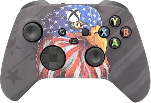 Vista 11 de Controlador inalámbrico personalizado compatible con PC, Windows 10+, Series X/S y One (Series X/S camuflaje verde)