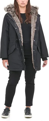 Vista 4 de Levi's Chaqueta parka con capucha y forro de piel sintética para mujer
