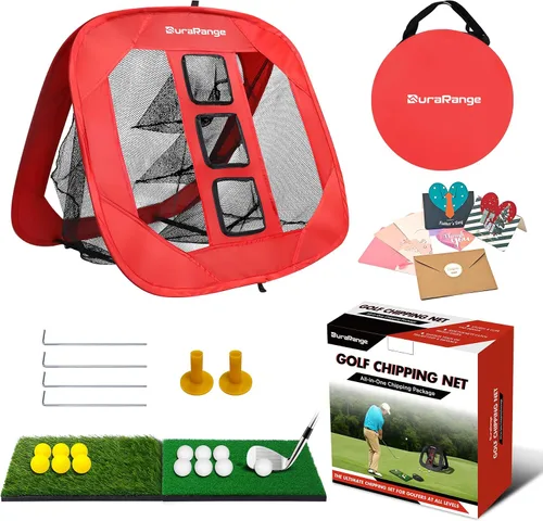 Vista 10 de DURARANGE Red de astillado de golf emergente: ayuda definitiva de chip de entrenamiento para precisión y distancia, al aire libre Práctica