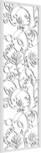 Vista 93 de Caspian Paneles de pared de madera con calado decorativo perforado, 9 3/8 pulgadas de ancho x 24 3/8 pulgadas de alto x 1/4 de alto, cereza