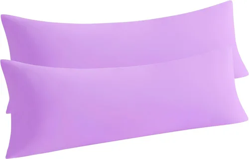 Vista 49 de NTBAY Juego de 2 fundas de almohada estándar, paquete de 2 fundas de almohada de microfibra cepillada de 20x26, suaves, resistentes a las arrugas, a