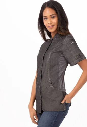 Vista 8 de Chef Works Chelsea Chef Coat para mujer