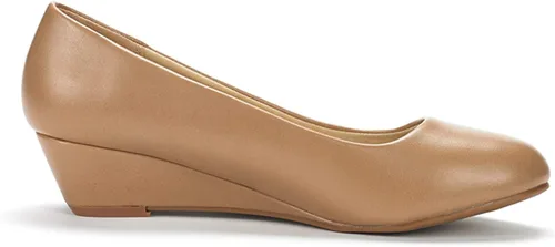 Vista 3 de DREAM PAIRS Debbie - Zapatos de tacón de cuña media para mujer