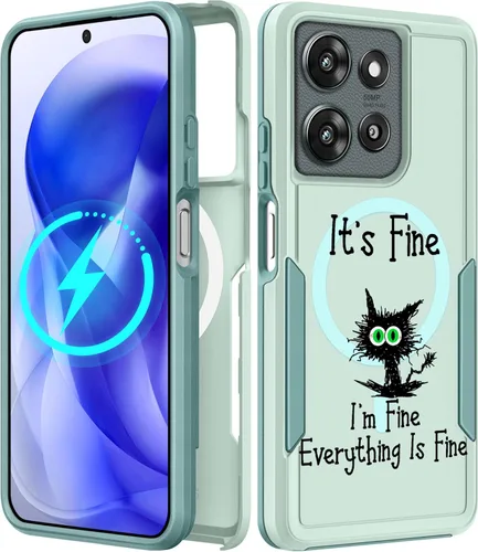 Vista 76 de Funda para Moto G 5G 2024 – Compatible con MagSafe para mujeres y niñas, bonita funda protectora magnética para teléfono, diseño femenino Kawaii