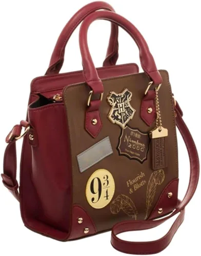 Vista 3 de Harry Potter 9 34 Deluxe Mini Brief Bolso Bolso Satchel, Marrón