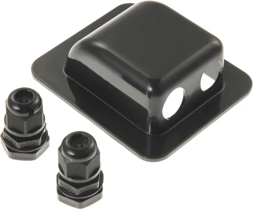 Vista 3 de Prensaestopas de Entrada de Cable Solar Doble ABS Resistente a la Intemperie, Conector de Cable Curvo para Todos los Tipos de Cable de 2mm² a 6mm²