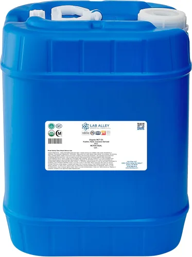 Vista 4 de Lab Alley Aceite MCT, coco orgánico USDA, certificado Kosher, Halal, sin OMG, 1 galón
