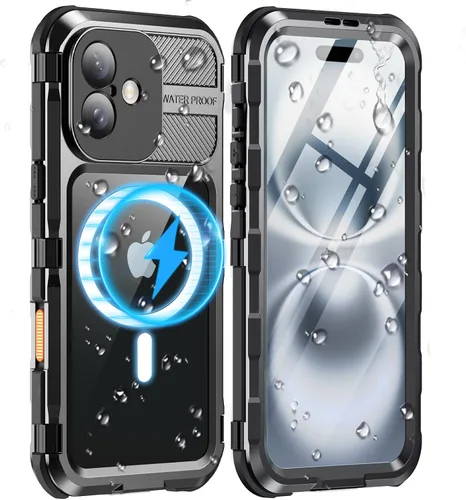Vista 16 de WIFORT Funda impermeable para iPhone 13 Pro, cuerpo completo de metal 360 [IP68 a prueba de agua] [protector de pantalla integrado]