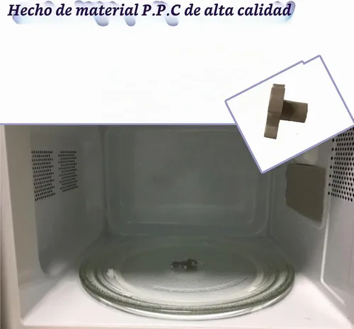 Vista 4 de 2 piezas de acoplador giratorio de microondas de 0.59 pulgadas, soporte de guía de rodillo giratorio para horno de microondas, soporte con puerto