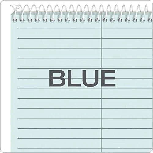 Vista 6 de Tops Prism 6 x 9 Gregg Ruled Steno Cuaderno, 80 perforadas hojas/libro, Azul 80