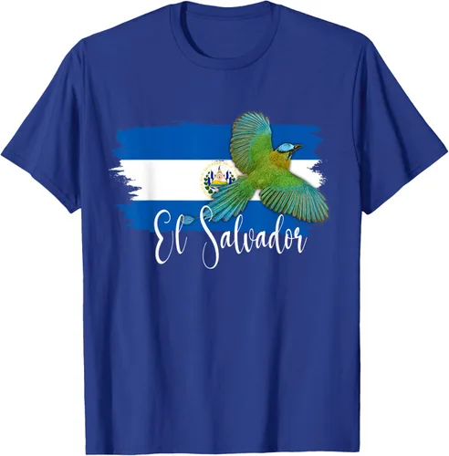 Vista 25 de Camiseta con la bandera de El Salvador, mapa de El Salvador, camiseta de Salvador para mujer, Negro