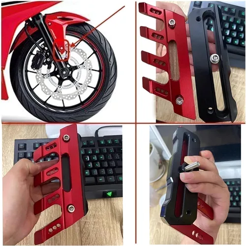 Vista 6 de Bajajaj Pulsar 200 NS/Pulsar 200 RS/200 AS 200 Neumáticos Protector de Horquilla Delantera Guardabarros Accesorios Guardabarros Anticaída Marco
