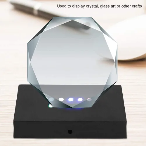 Vista 5 de Yosoo 2 piezas de soporte de base de luz, soporte de pantalla de lámpara LED, soporte de base de arte de cristal de cristal para enchufe de EE. UU.