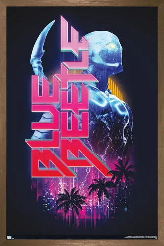 Vista 12 de Trends International Póster de pared de DC Comics Movie Blue Beetle Versión sin marco