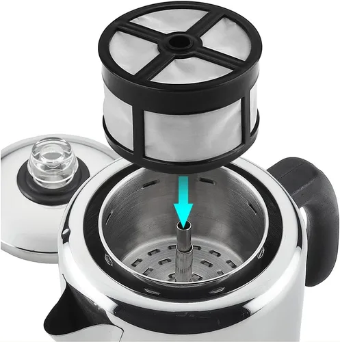 Vista 7 de Anbige Filtro de café reutilizable, compatible con la mayoría de cafeteras de 7 a 14 tazas