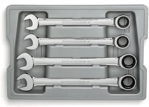 Vista 19 de GEARWRENCH Juego de llaves combinadas de trinquete de 5 piezas, 12 puntos, SAE - 93005