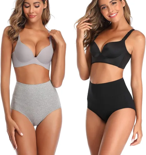 Vista 3 de ANNYISON - pantaletas para mujer de algodón suave cintura alta transpirables unicolor
