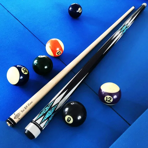 Vista 6 de Tai ba cues Palo de billar profesional de madera dura de 19,20,20 y 20,20 onzas (seleccionable), azul, rojo, verde
