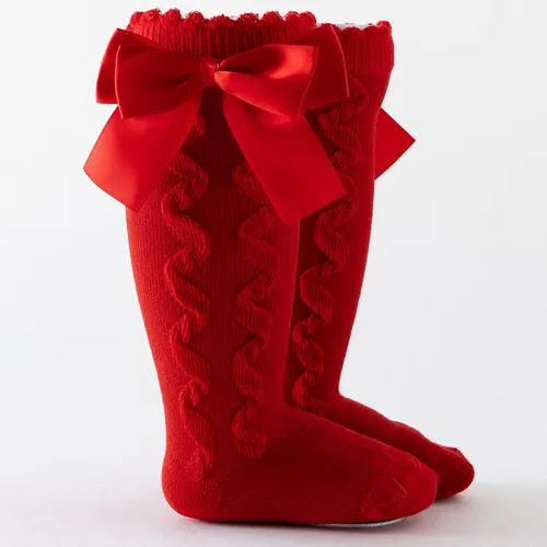 Vista 5 de Medias Princess Sock Baby Girls Calcetines sólidos para niños a media pantorrilla, hasta la rodilla, para niños pequeños, cuidado de bebés 20