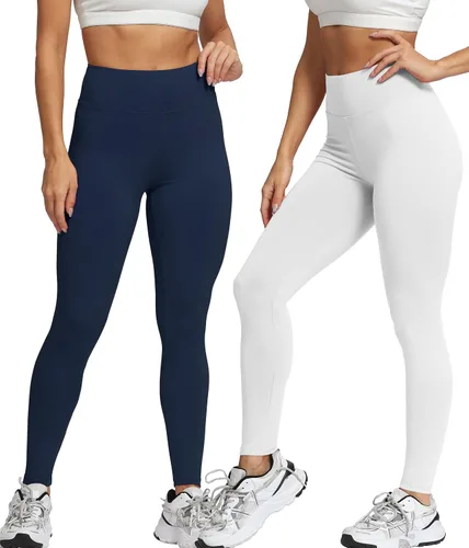 Vista 2 de Natural Feelings - Leggings de cintura alta para mujer, ultrasuaves, elásticos, opacos, ajustados, para yoga, talla única y talla extragrande