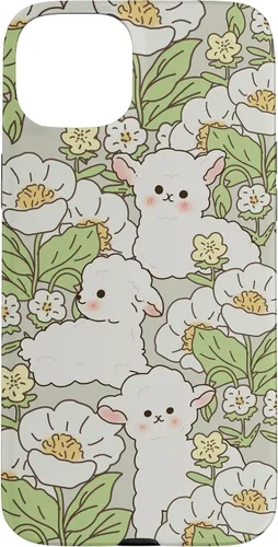 Vista 9 de Funda para iPhone 16 con diseño de oveja, cordero, margarita, granjero