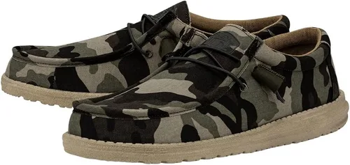 Vista 3 de Hey Dude - Mocasines Wally veganos trenzados para hombre