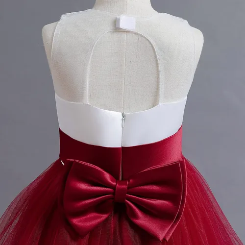 Vista 6 de NNJXD - Vestido largo de tul para niñas