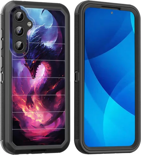 Vista 75 de Funda para Galaxy A15 5G, cuerpo completo, protección contra caídas, a prueba de polvo, resistente de 3 capas, militar, resistente, duradera