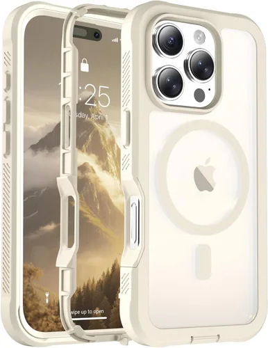 Vista 108 de jaroco - Funda magnética compatible con MagSafe para iPhone 11 de 6.1 pulgadas; protección de grado militar contra caídas, de doble capa