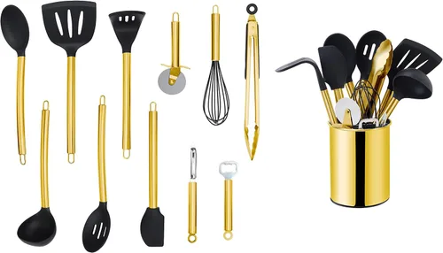 Vista 10 de Echtwerk EW-KS-7010K Utensilios de cocina, 7 piezas, acero inoxidable, cobre