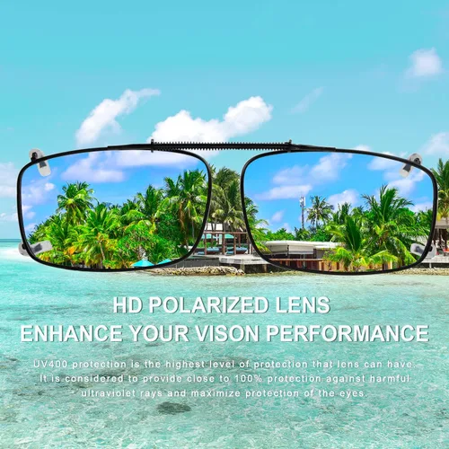 Vista 5 de Gafas de sol polarizadas de resorte con clip fácil