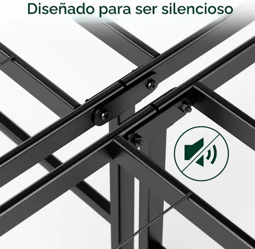 Vista 6 de ZINUS - Base SmartBase de trabajo pesado, 18 pulgadas, marco metálico, sin somier, resistente, con espacio debajo, tamaño individual