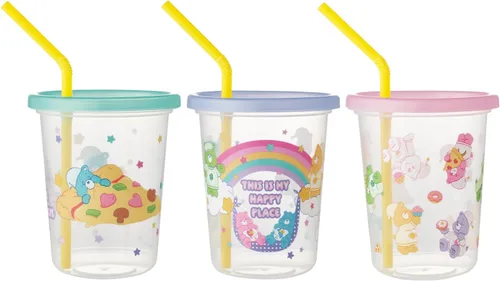 Vista 24 de Skater SIH2ST-A Tumbler with Straw, 8.1 fl oz (230 ml), 3 Pieces, Snoopy 80s Cafe, Made in Japan