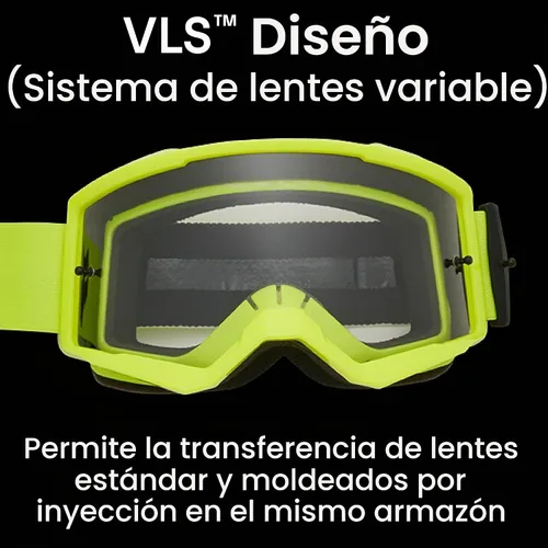 Vista 4 de Fox Racing Gafas unisex para motocross chispa negra