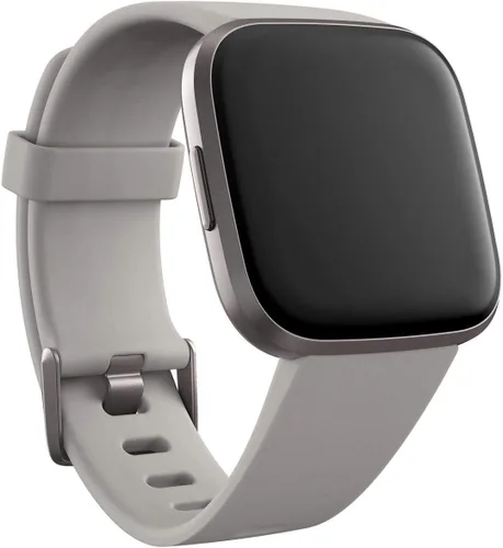 Vista 2 de Fitbit Versa 2 - Reloj inteligente de salud y fitness con frecuencia cardíaca, música, Alexa integrado, seguimiento de sueño y natación, gris