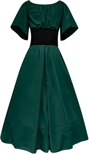 Vista 6 de Blczomt Vestidos retro de manga acampanada para mujer vestido de fiesta de Halloween vestido medieval renacentista victoriano