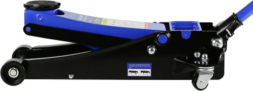 Vista 8 de PULLAFUN Gato de piso de perfil bajo de 3 toneladas, capacidad de 6600 libras con pistón doble, bomba de elevación rápida de acero estable