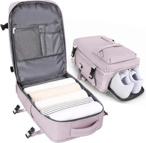 Vista 48 de VGCUB Mochila grande de viaje para trabajo, negocios, mochila para computadora portátil aprobada para vuelo, para mujeres y hombres, mochila