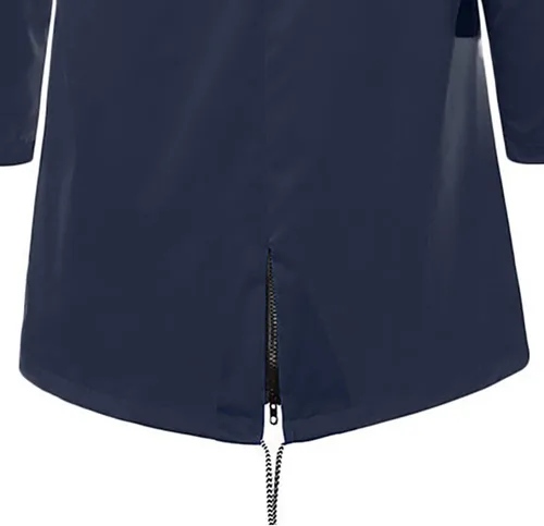 Vista 4 de Chaquetas de lluvia para mujer talla grande impermeables ligeras ajustables resistentes al viento con capucha rompevientos con cremallera
