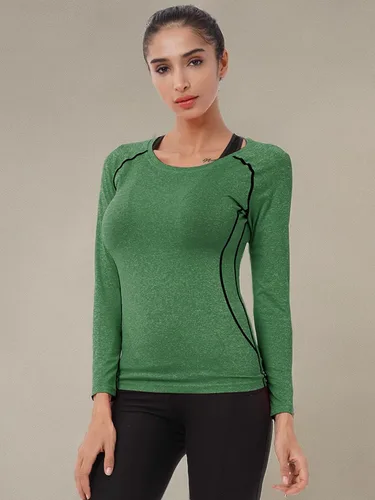 Vista 35 de CADMUS Paquete de 1 o 3 camisetas de entrenamiento de manga larga para mujer, camiseta de compresión de ajuste seco para correr