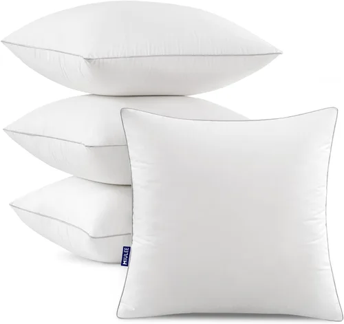 Vista 13 de MIULEE Almohada decorativa de 14 x 36 pulgadas con funda de algodón 100% rectangular para sofá