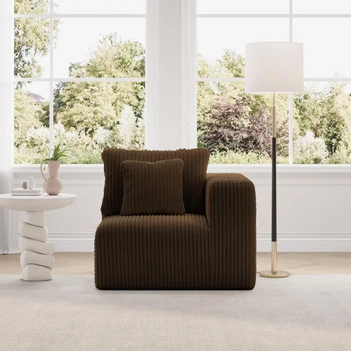Vista 84 de Novilla - Sofá biplaza modular de 70.8 pulgadas, sofá modular de espacio pequeño, moderno sofá de nube con soporte Smarts Coil®, sofá seccional sin